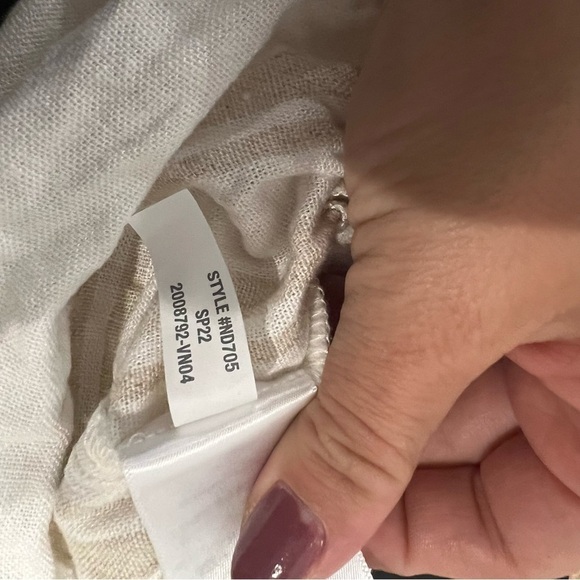 Madewell Linen-Blend Pull-On Paperbag Shorts: Undyed Stripe Edition - Picture 11 of 11